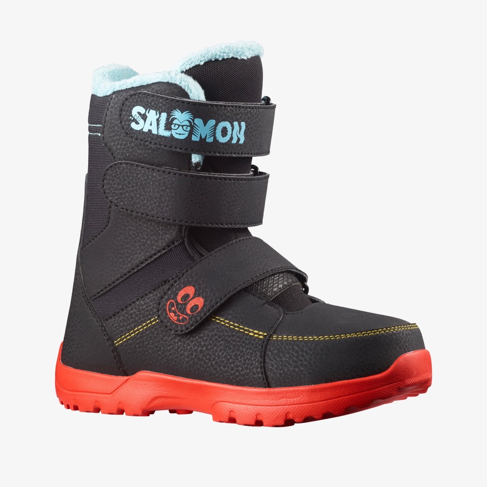 Salomon 子ども用スノーボードブーツ ブラック/ブルー ブーツ : Salomon japan | 女性のジャケット, Salomon 店舗