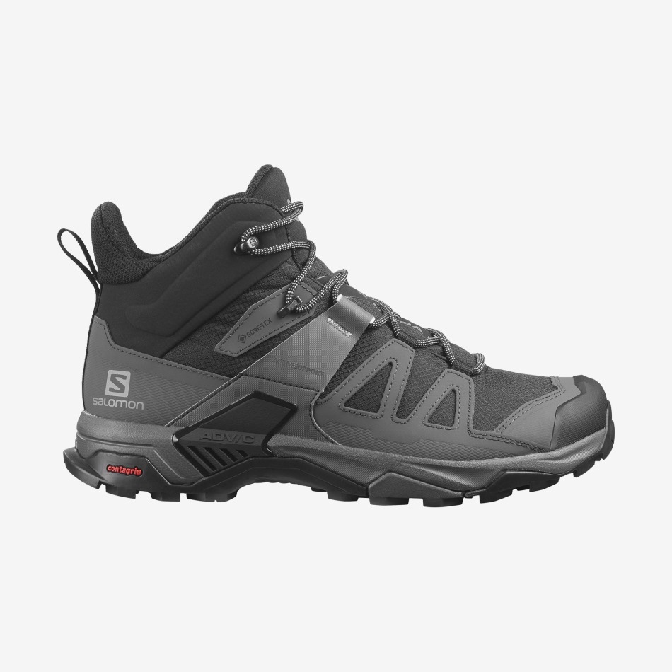 X ウルトラ 4 ミッド ワイド GTX メンズ ブラック