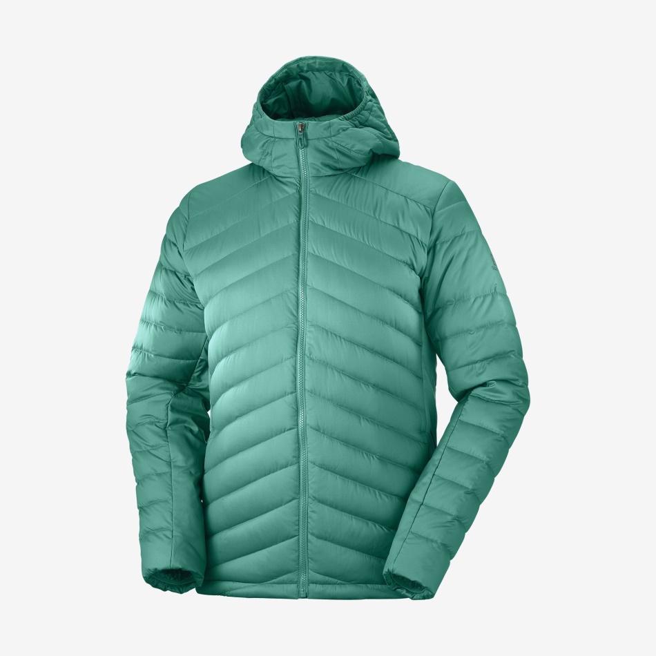 メンズ フーデッド ダウン ジャケット エッセンシャル Xwarm ダウン パシフィック